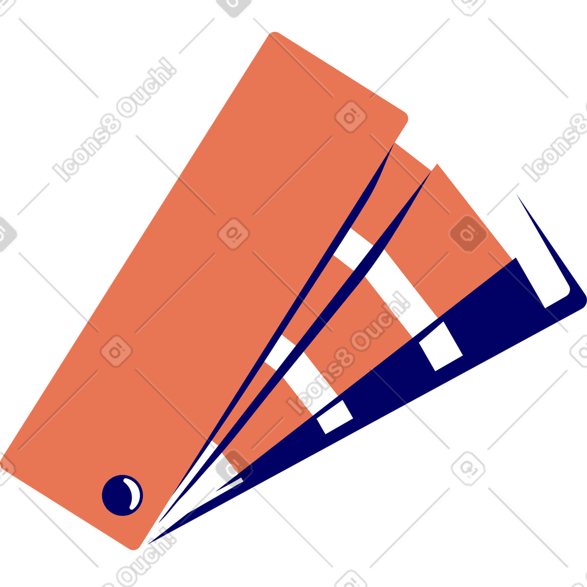 Lounge スタイルの チケットと同梱 のイラストをPNG、SVG形式でダウンロード