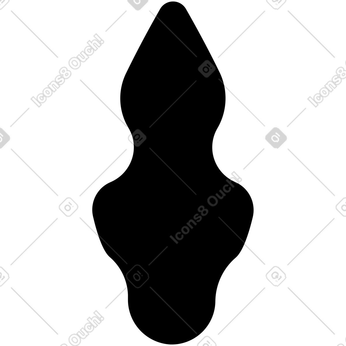 Ilustração de Black leaf em no estilo Burgundy para baixar em PNG, SVG