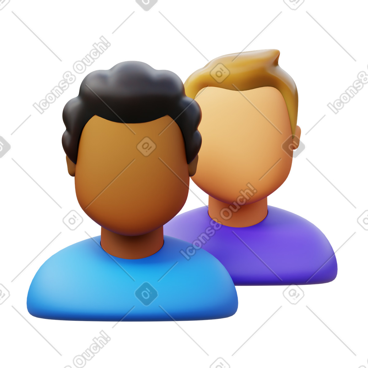 Group illustration showcasing diverse individuals in a clipart PNG SVG GIF