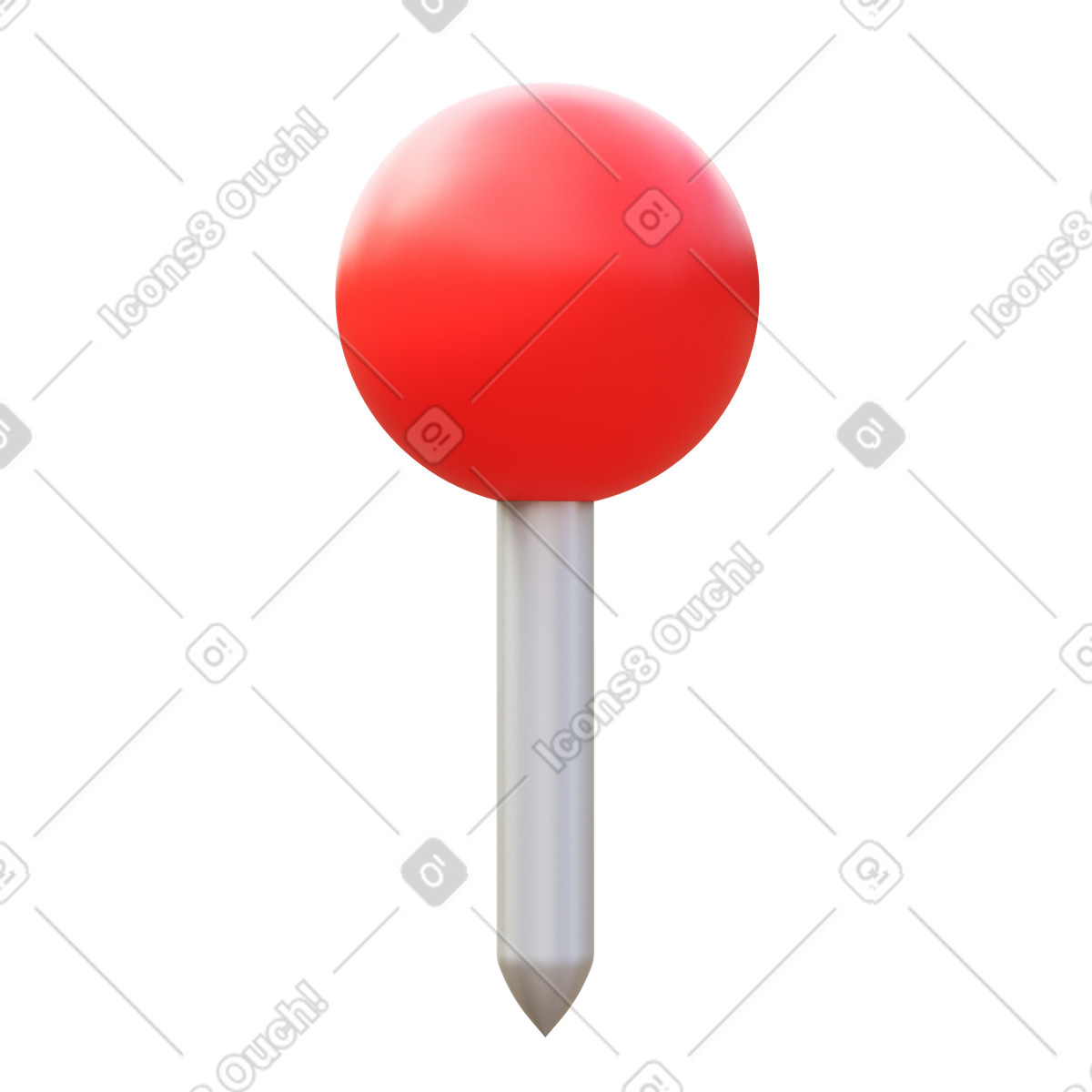 Map pin illustration in 3D Fluency style download in PNG, SVG