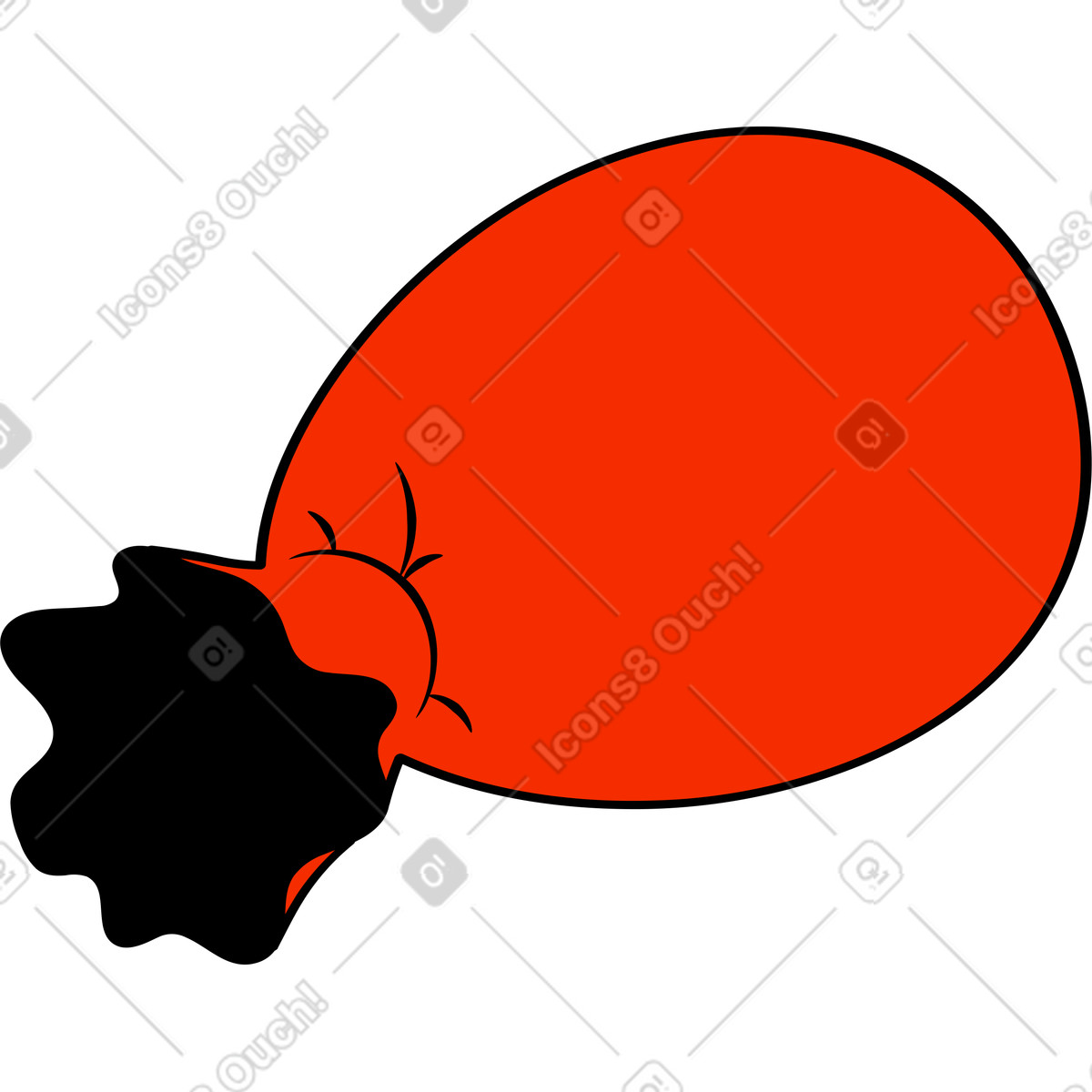 Illustration Sac dans le style Looney à télécharger aux formats PNG, SVG