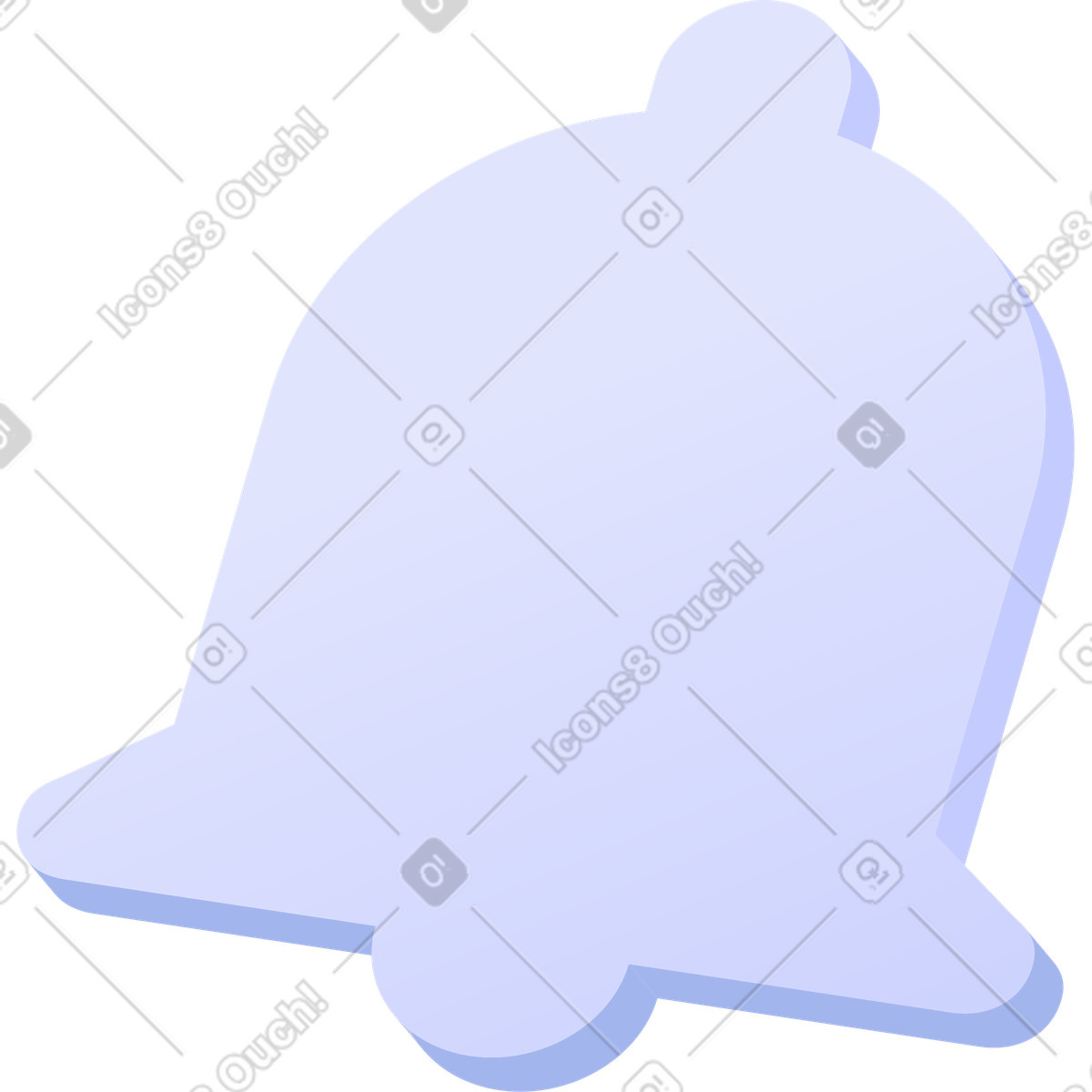 Bell illustration in Quantum style download in PNG, SVG