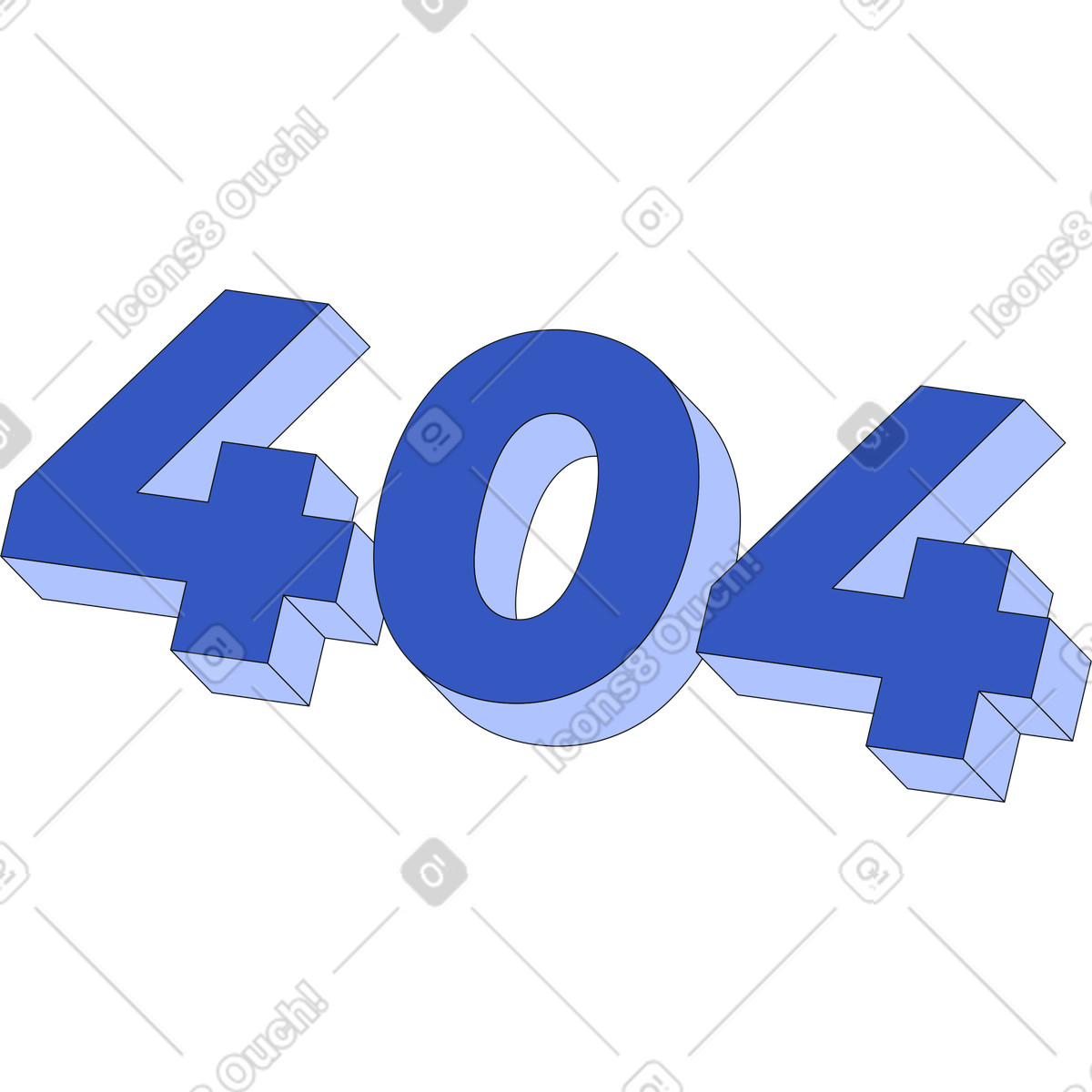Lettering four hundred text illustration in Techny style download in PNG, SVG