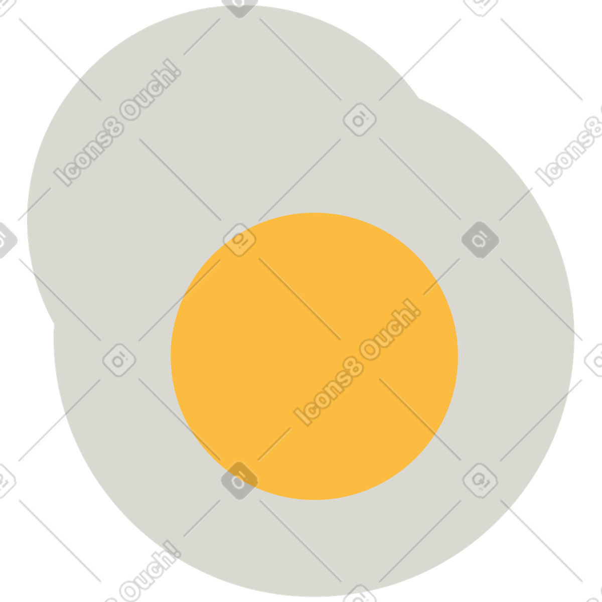 Illustration Oeuf frit dans le style Burgundy à télécharger aux formats PNG, SVG