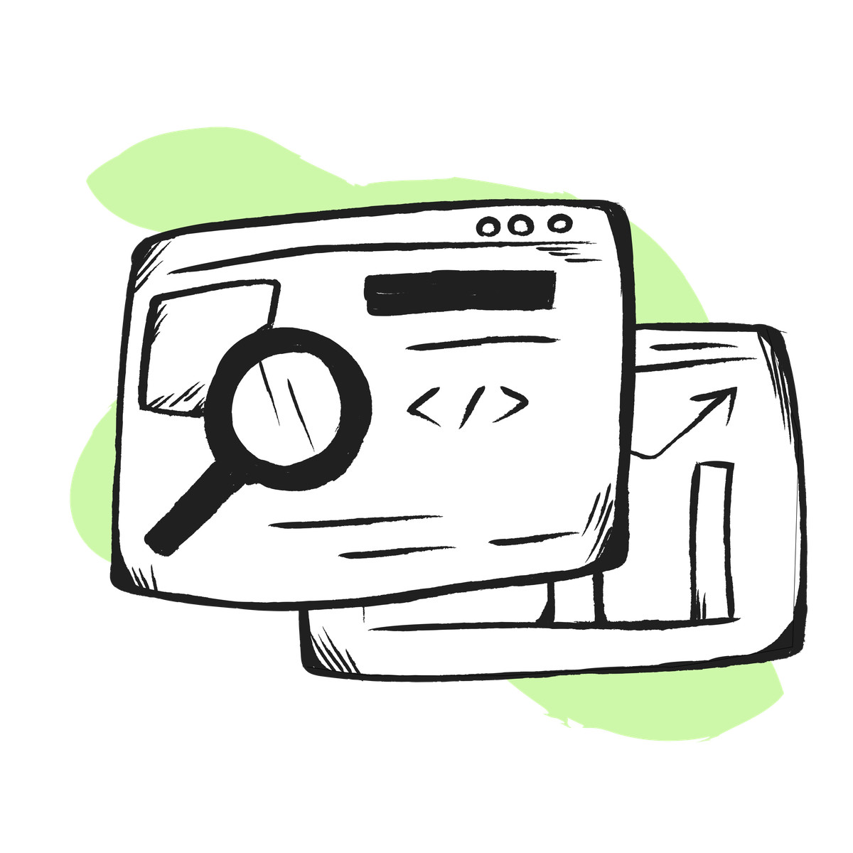 Ilustración SEO website analysis and search optimization, digital marketing concept en estilo Pixeltrue icons a descargar en PNG y SVG
