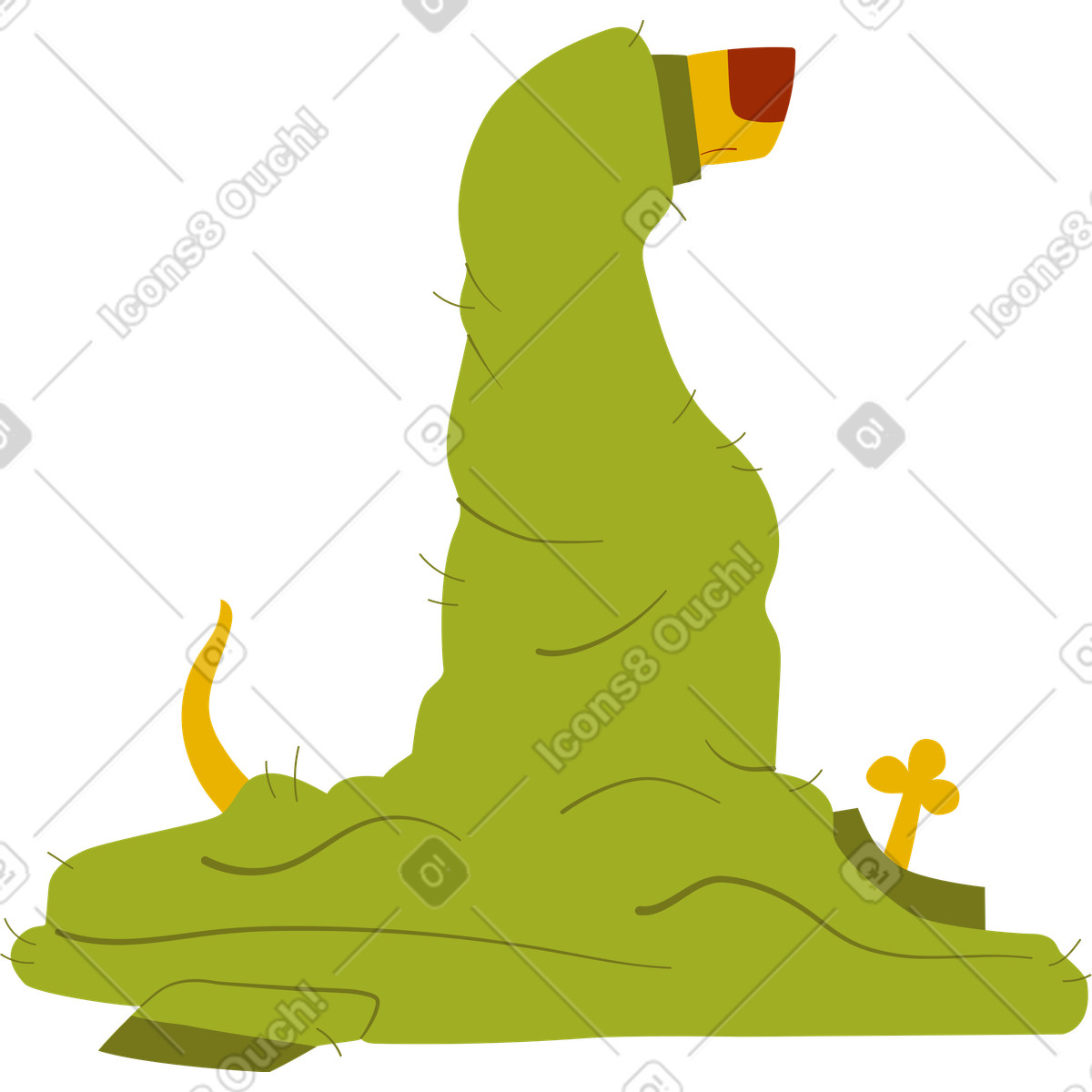 Illustration Chien en pull dans le style Woof à télécharger aux formats PNG, SVG