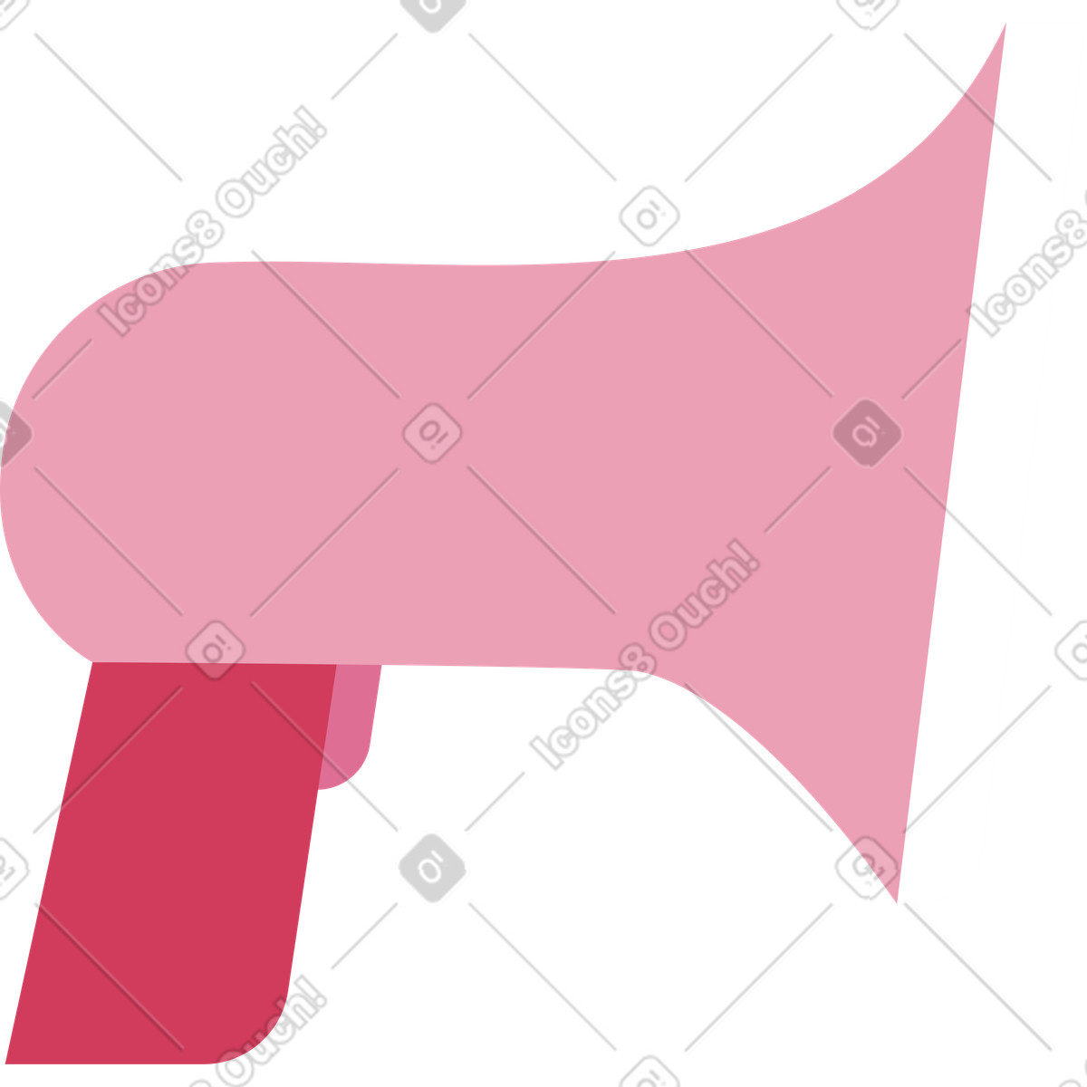 Ilustración Megáfono en estilo Vector a descargar en PNG y SVG
