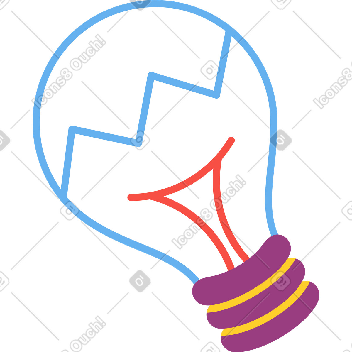 下载 Sammy 风格的 老式白炽灯 插画，支持 PNG、SVG 格式