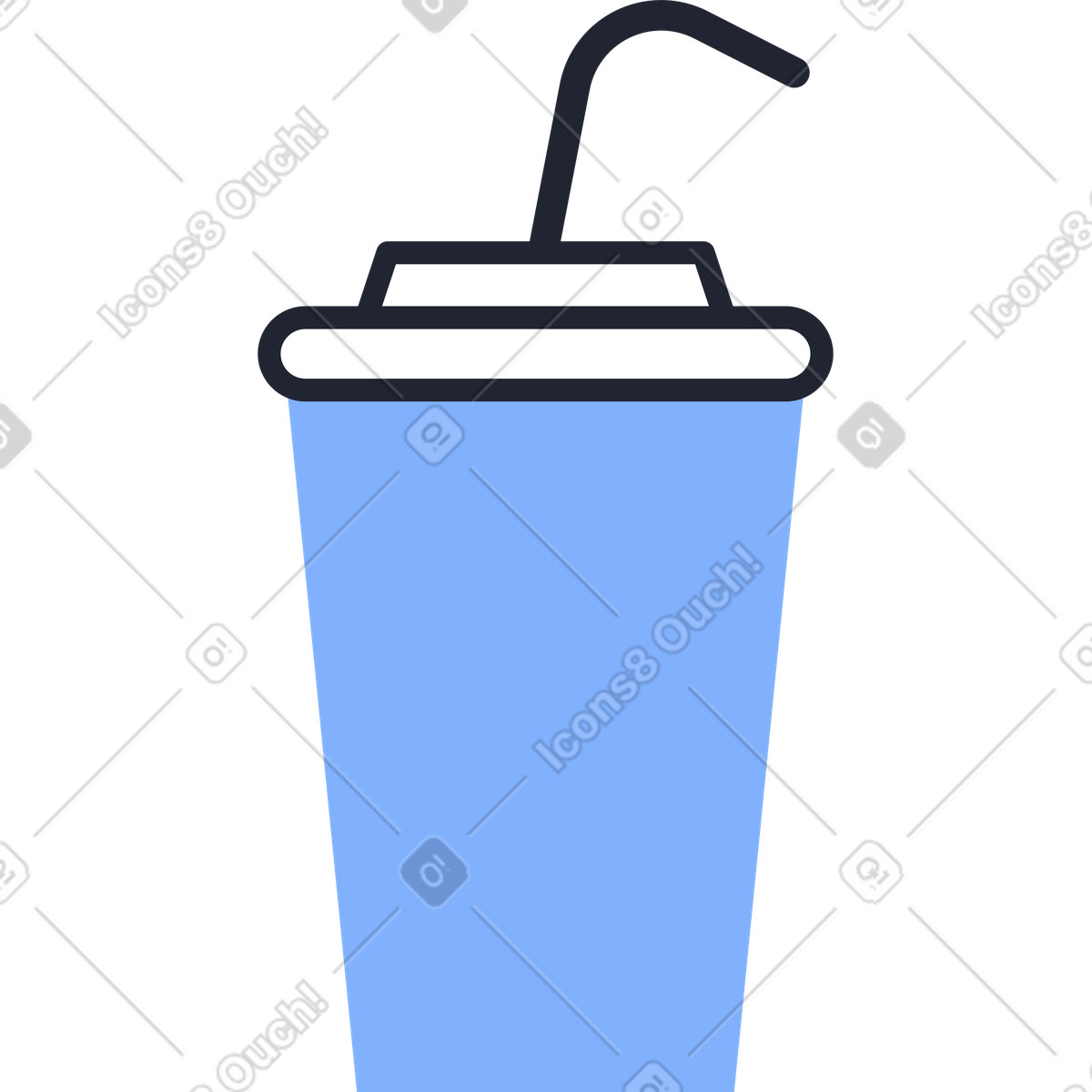 Ilustração de Rabo em no estilo Pablita para baixar em PNG, SVG