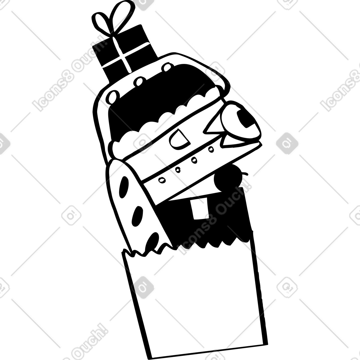 Bags illustration in Journal style download in PNG, SVG
