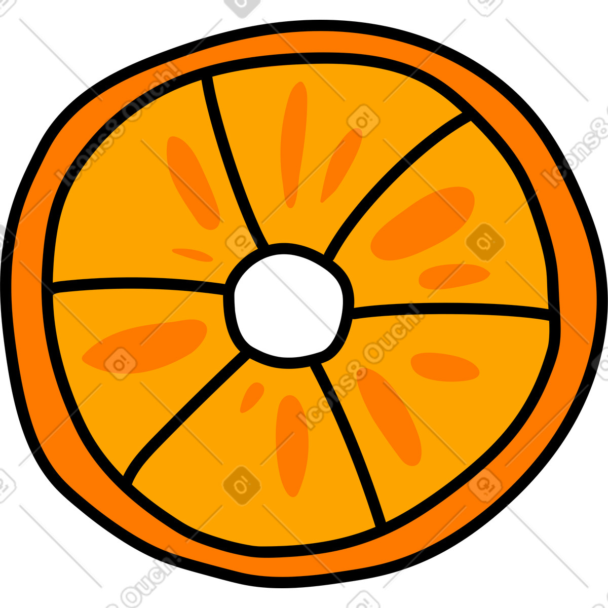 下载 Purr 风格的 橙子 插画，支持 PNG、SVG 格式
