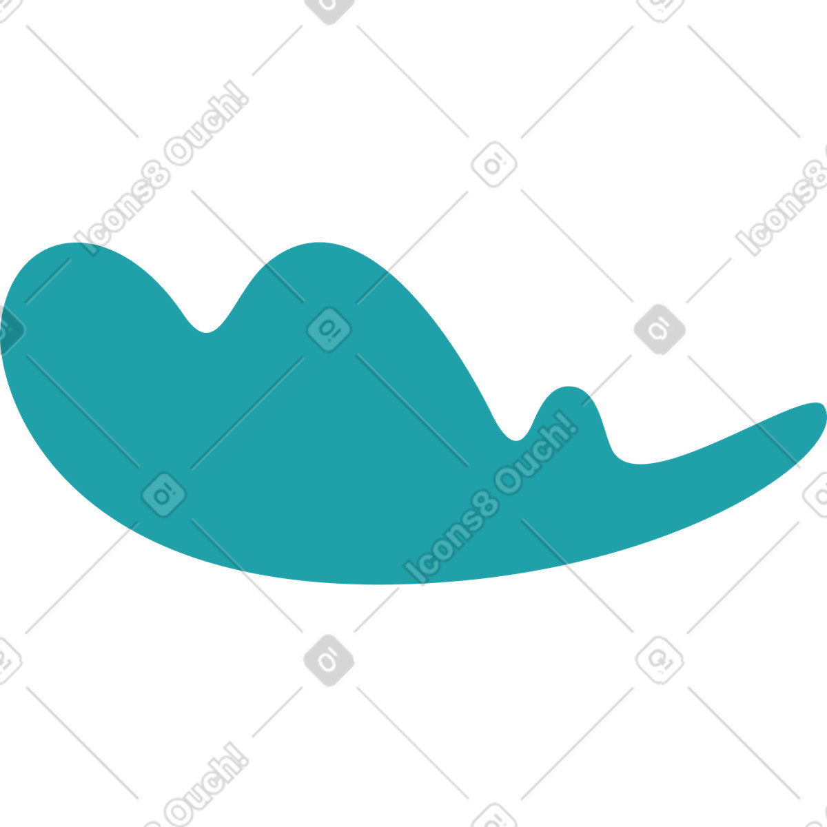 Foglia di lattuga illustrazione in stile Sammy scarica in PNG, SVG