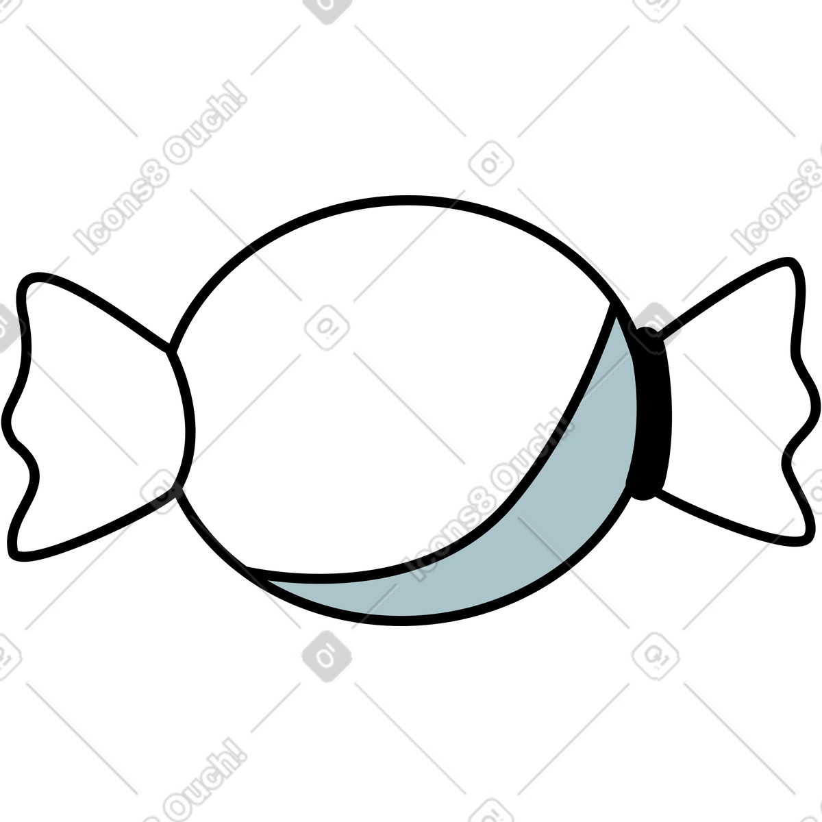 Süßigkeiten-Illustration im Isometric-Stil als Download in PNG, SVG