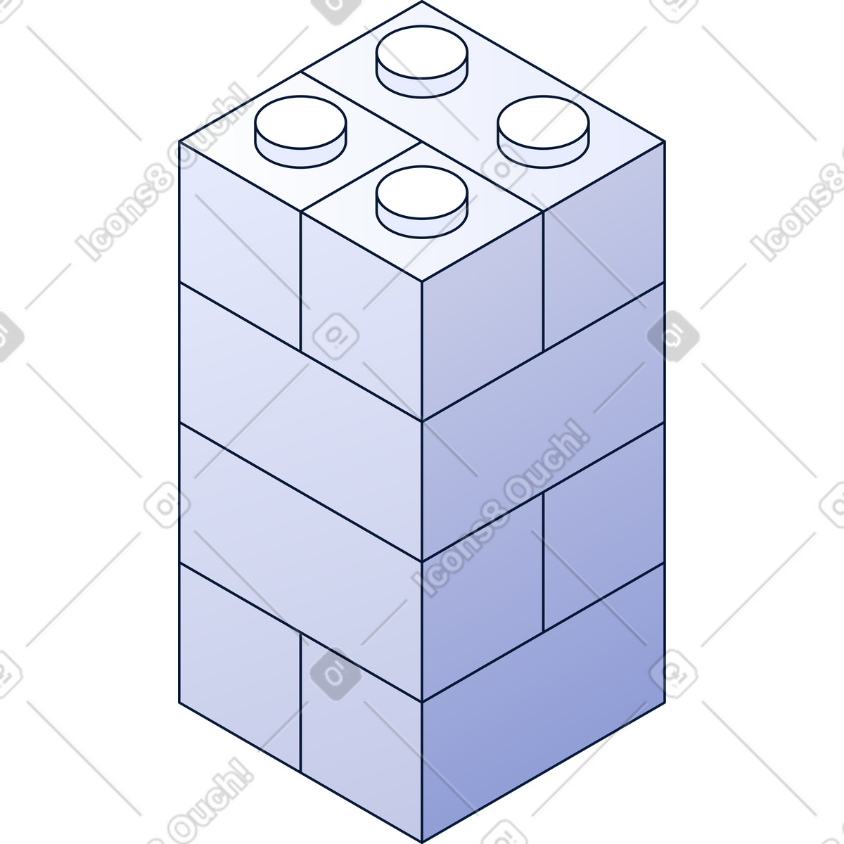 Ziegelstein-set-Illustration im Neat-Stil als Download in PNG, SVG
