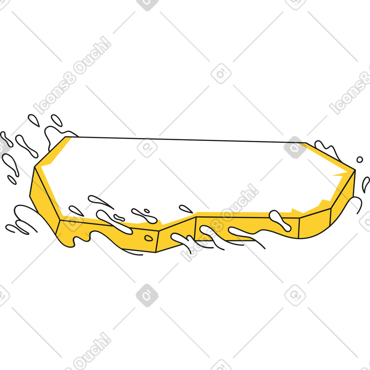 Taxi スタイルの 流氷 のイラストをPNG、SVG形式でダウンロード