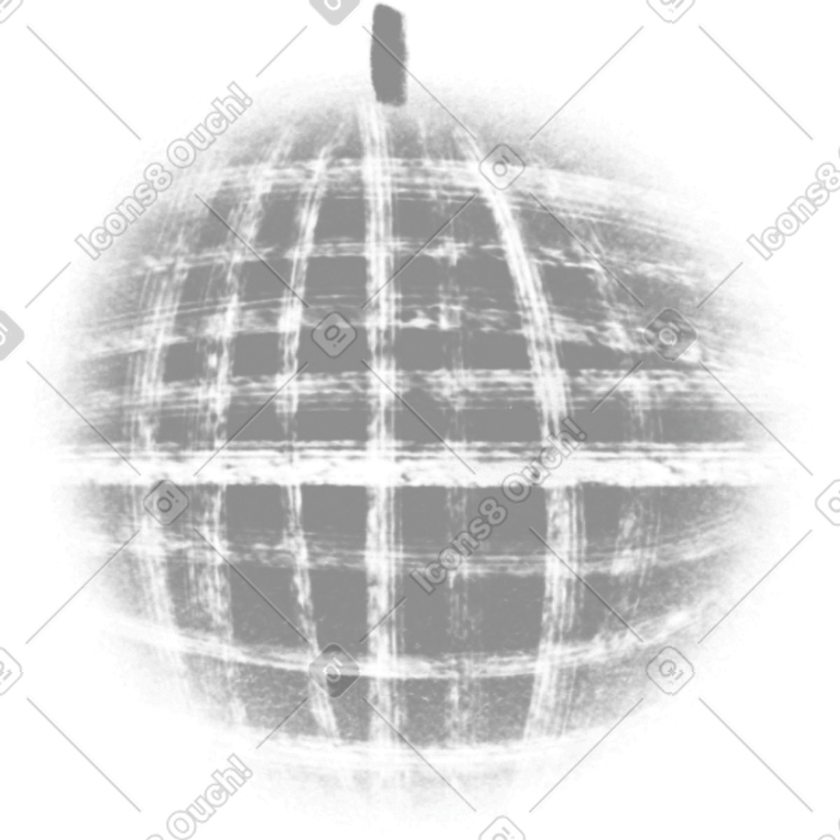 Ilustración Bola de discoteca gris en estilo Company a descargar en PNG y SVG