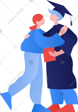 Graduation clipart image in PNG, SVG, GIF formats