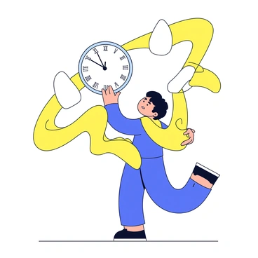 A person bending a clock, causing time to flow like liquid around them