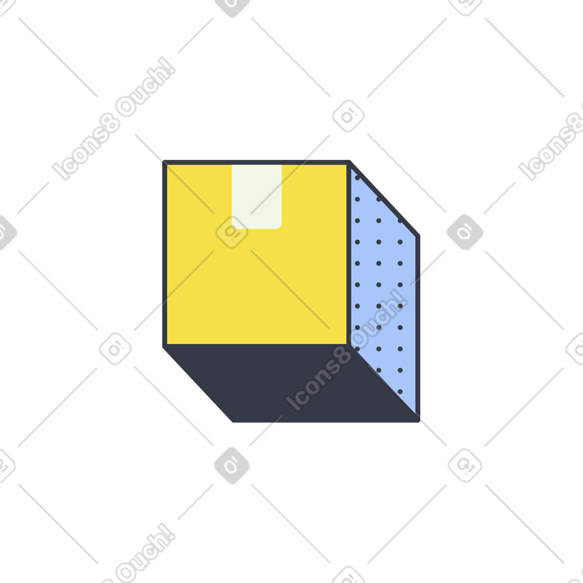 Illustration Boîte dans le style Abstract à télécharger aux formats PNG, SVG