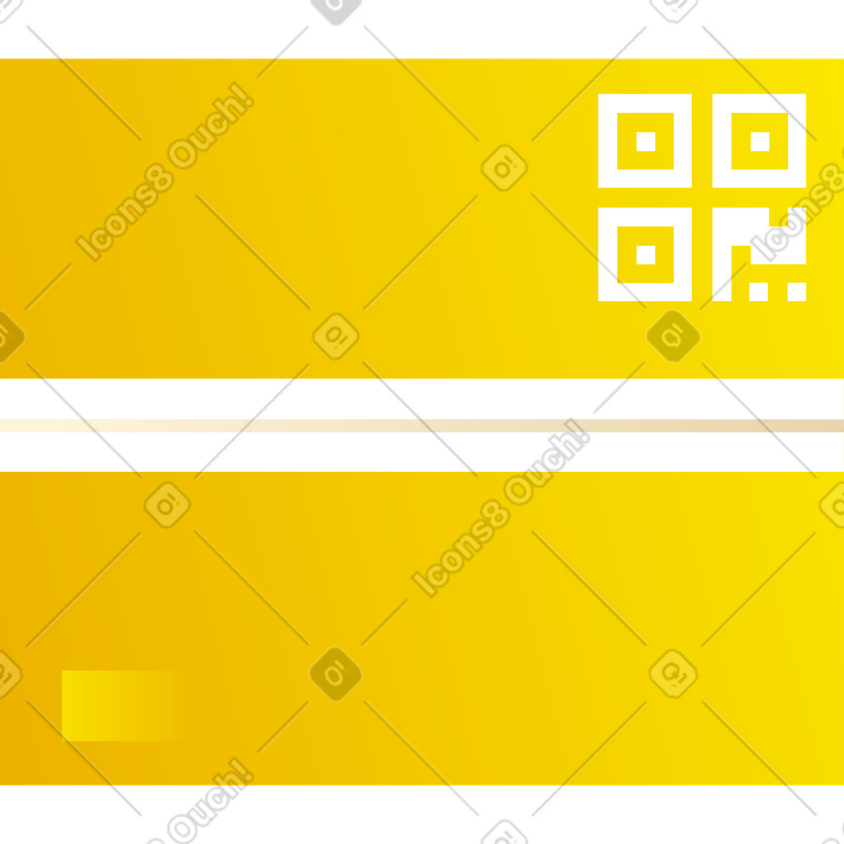 Scatola gialla illustrazione in stile Silky scarica in PNG, SVG