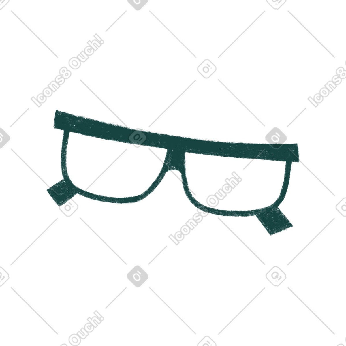 下载 Tutti 风格的 Oxford glasses 插画，支持 PNG、SVG 格式