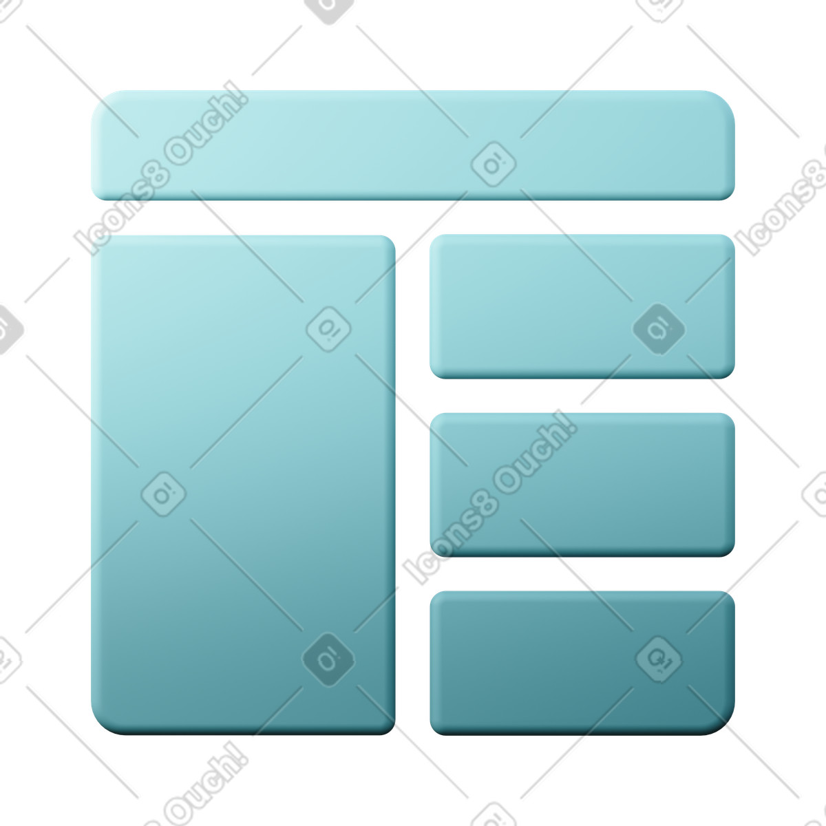 Prototype illustration in 3D Sugary style download in PNG, SVG