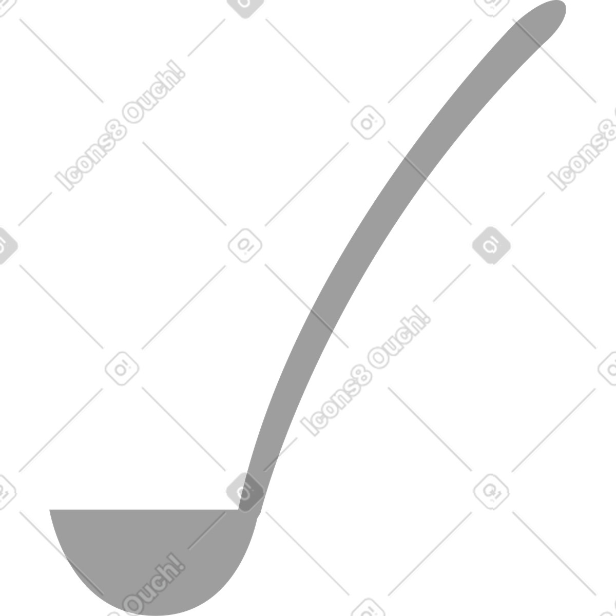 Ladle illustration in Pale style download in PNG, SVG