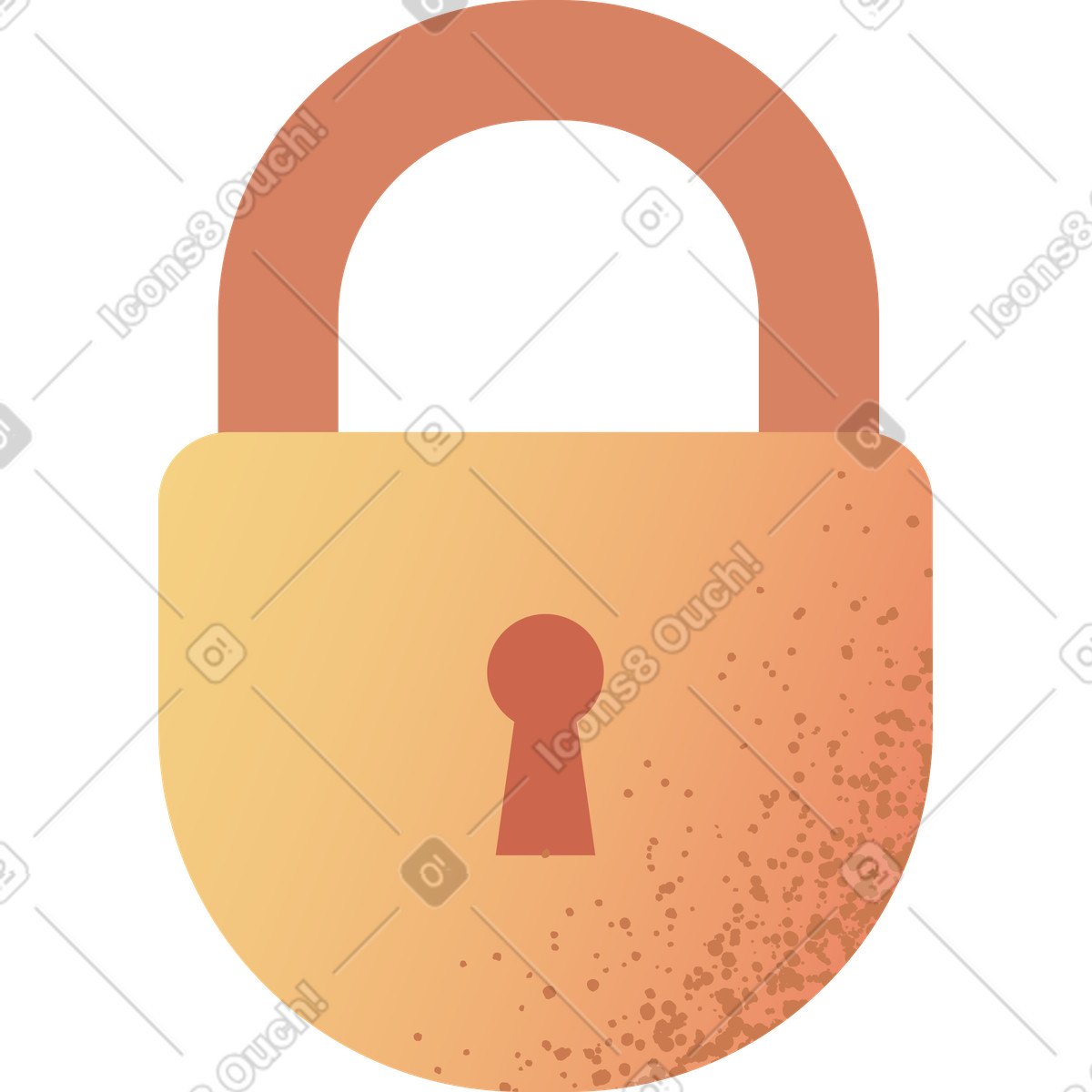 Locked illustration in Pale style download in PNG, SVG