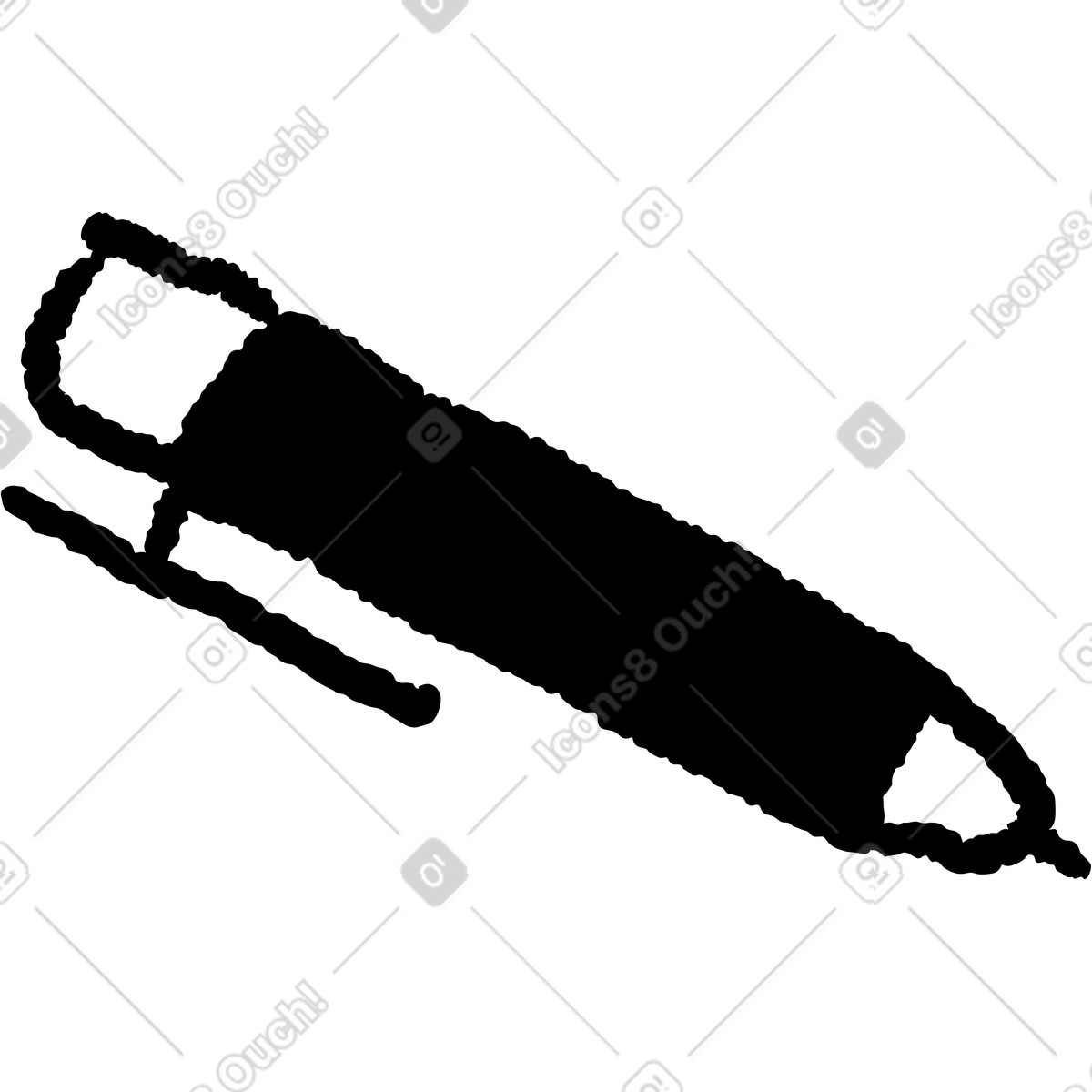 下载 Black Chalk 风格的 Mechanical pencil simple stationery tool for drawing and writing 插画，支持 PNG、SVG 格式
