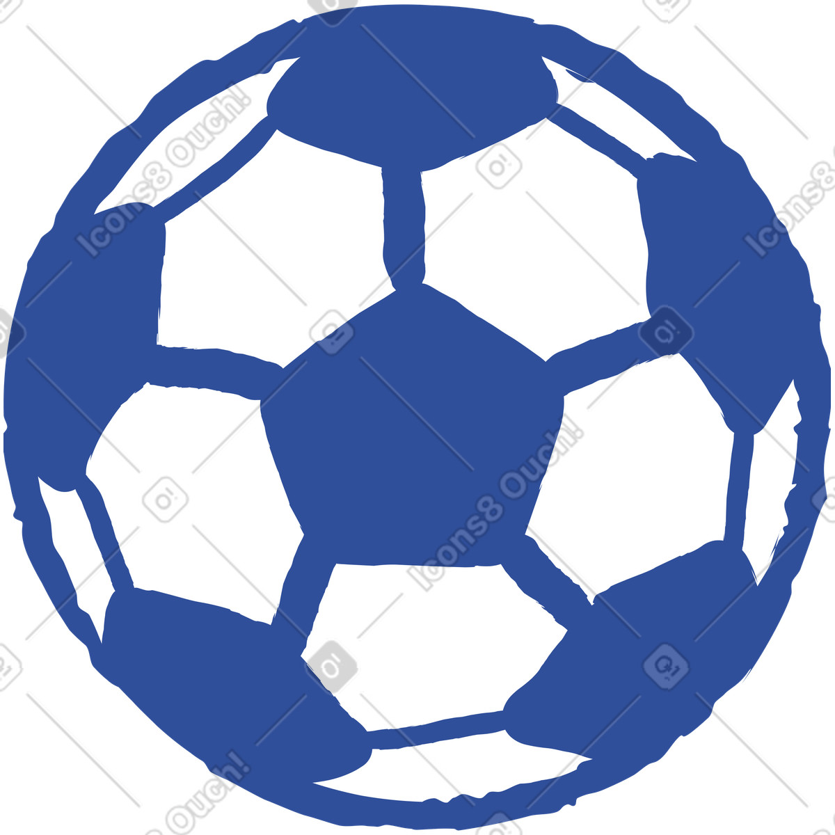 Fußball ball-Illustration im Lime-Stil als Download in PNG, SVG