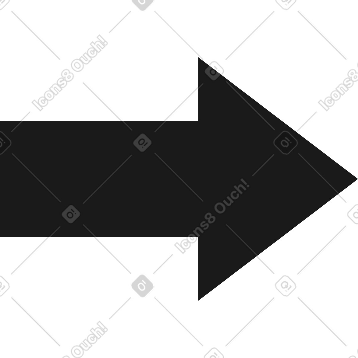 Pfeilform-Illustration im Taxi-Stil als Download in PNG, SVG