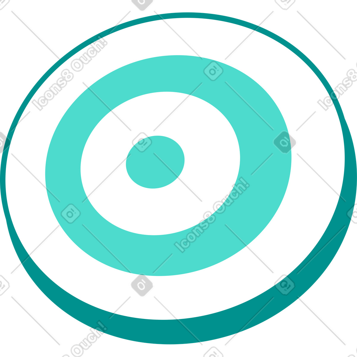 Ilustração de Alvo em no estilo Natty para baixar em PNG, SVG