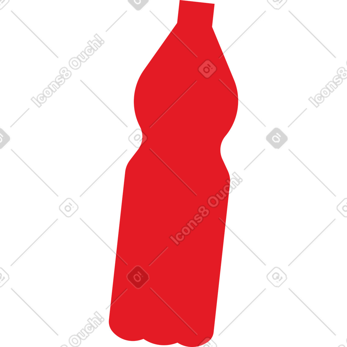 Ilustração de Garrafa em no estilo Folks para baixar em PNG, SVG
