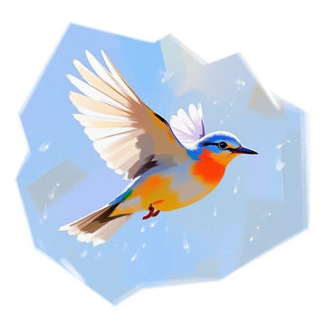 A bird in flight with water droplets trailing behind its wings