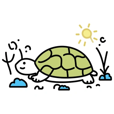 A turtle blending into the forest floor with a camouflaged shell
