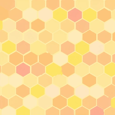 An abstract background featuring a repeating honeycomb pattern in warm hues
