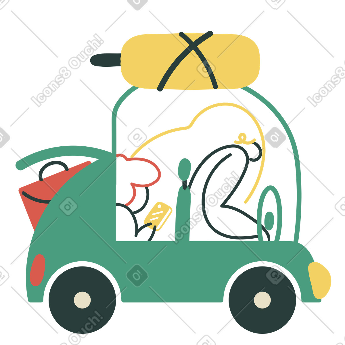 下载 Macaroni 风格的 去度假 插画，支持 PNG、SVG 格式