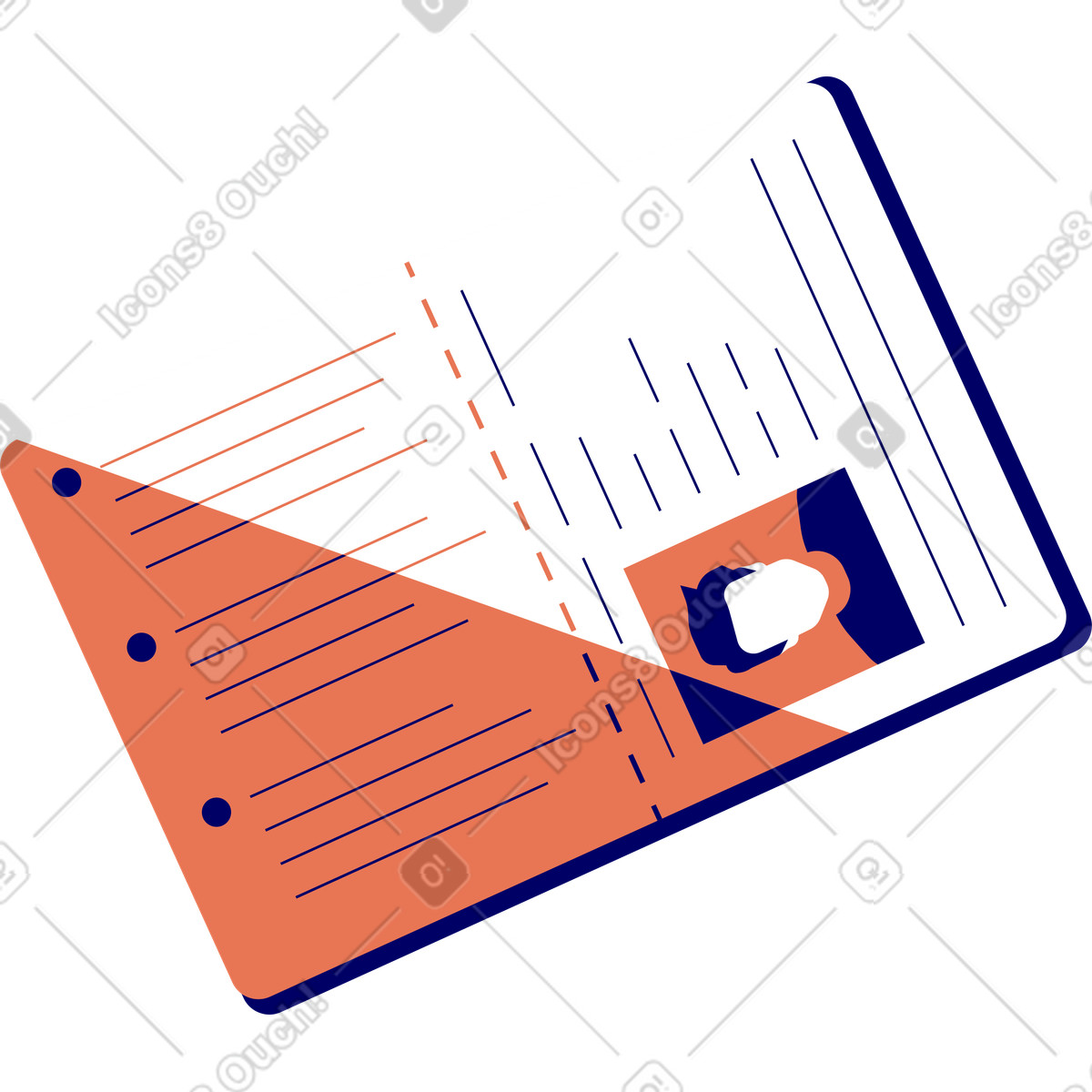 Ilustración Tarjeta de foto en estilo Lounge a descargar en PNG y SVG