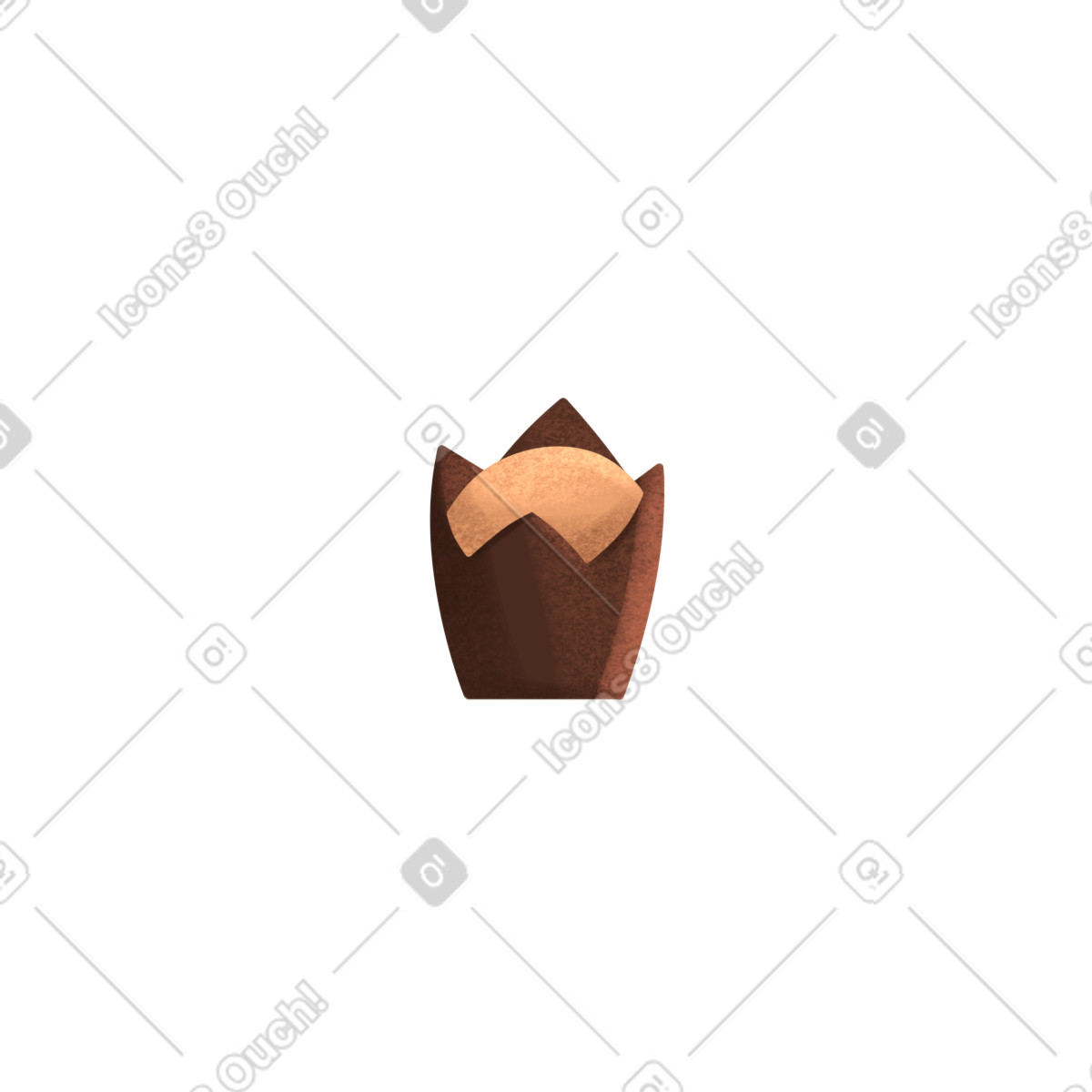 Muffin illustration in Shine style download in PNG, SVG