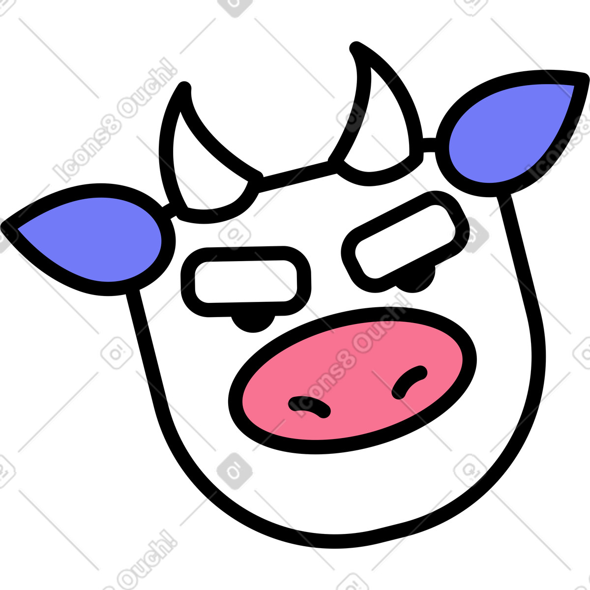 Toro illustrazione in stile Giggle scarica in PNG, SVG