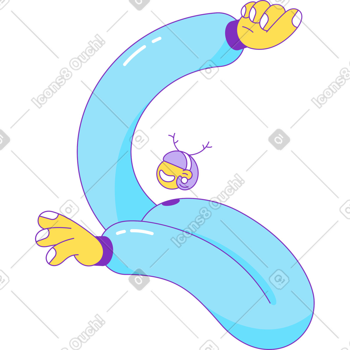 Mädchen im weihnachtskleid-Illustration Elastic-Stil als Download in PNG, SVG