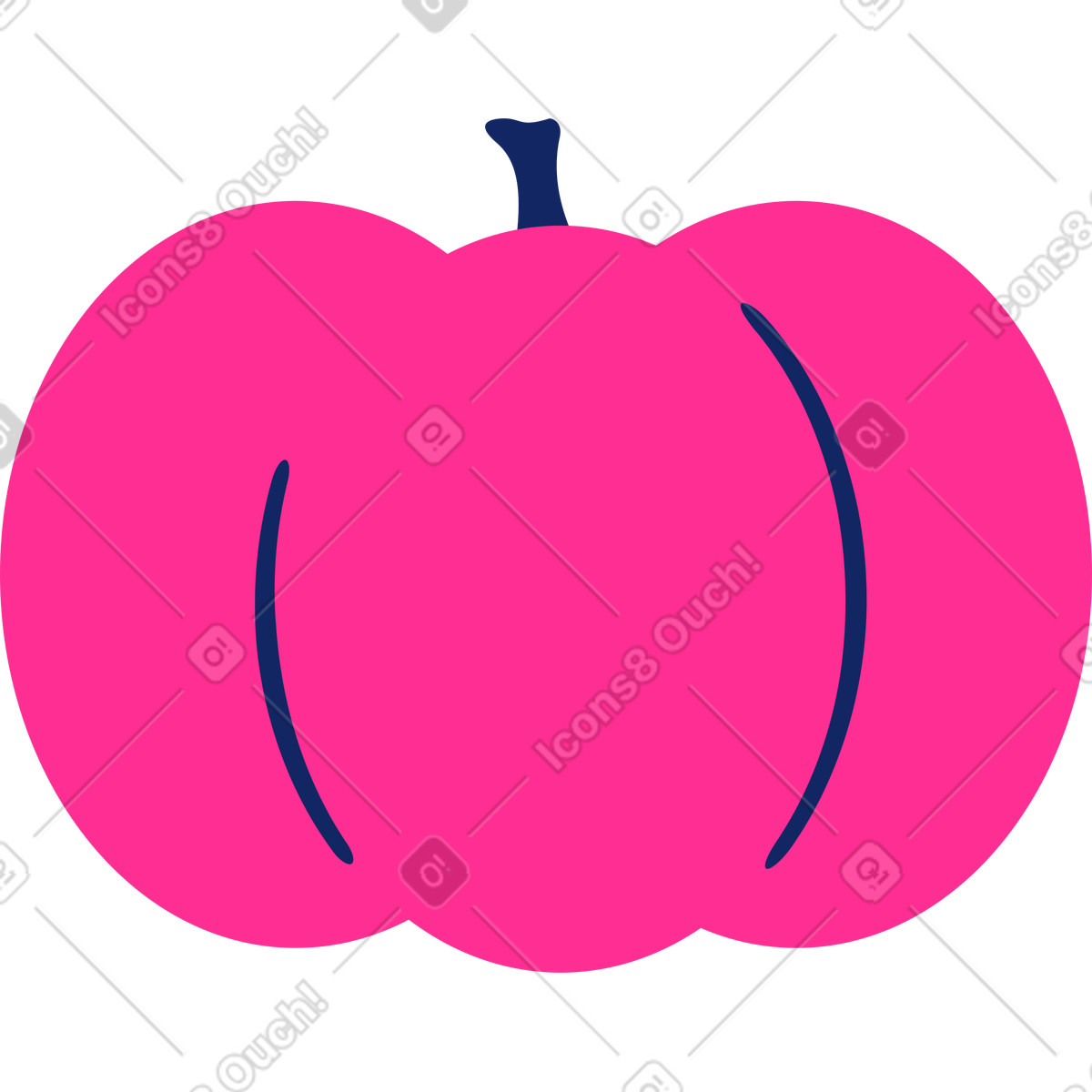 Cyborg スタイルの Pumpkin のイラストをPNG、SVG形式でダウンロード
