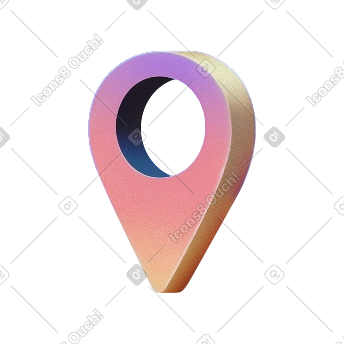 Standortsymbol-Illustration im Grainy-Stil als Download in PNG, SVG