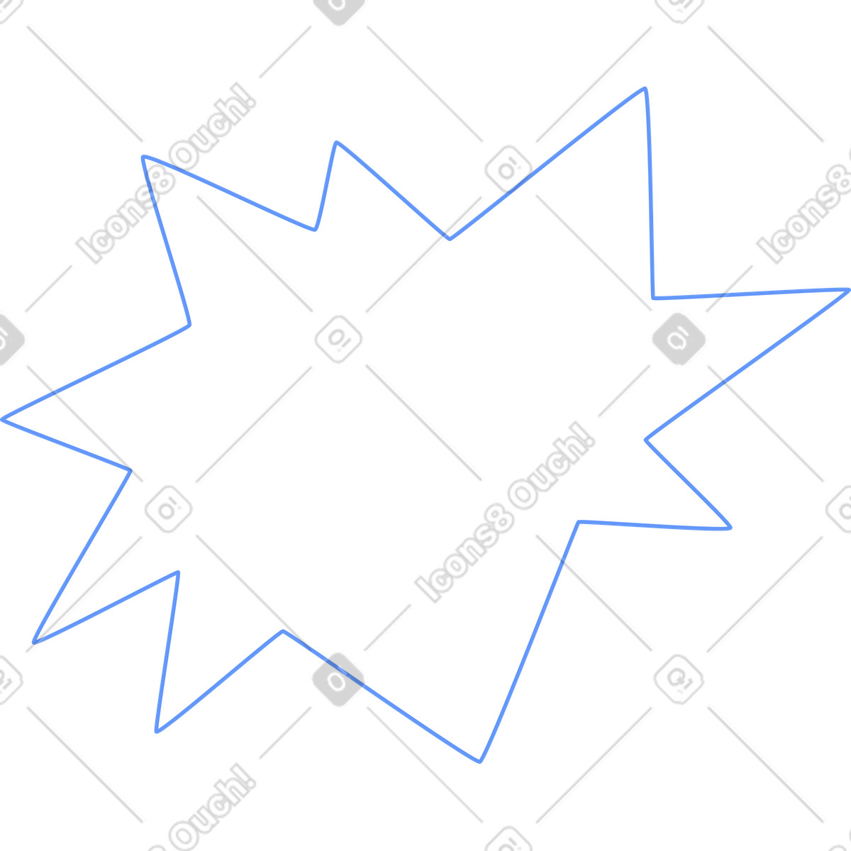Comic-ausbruch-Illustration im Plain-Stil als Download in PNG, SVG