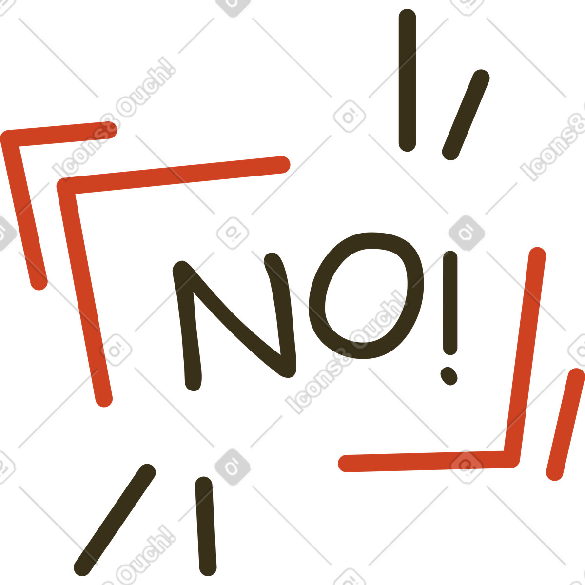 No illustration in Arabica style download in PNG, SVG