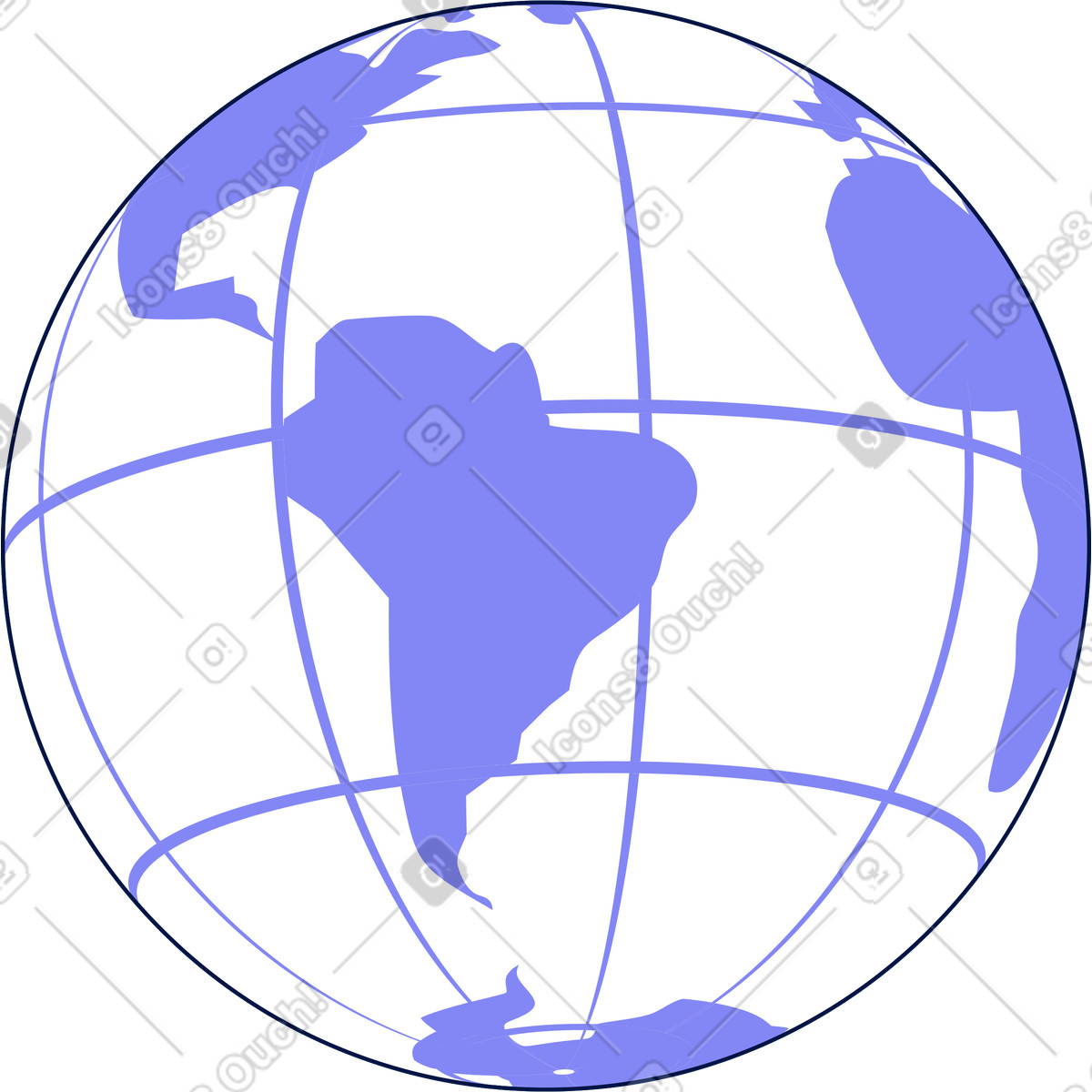 Erdplanet-Illustration im Glow-Stil als Download in PNG, SVG