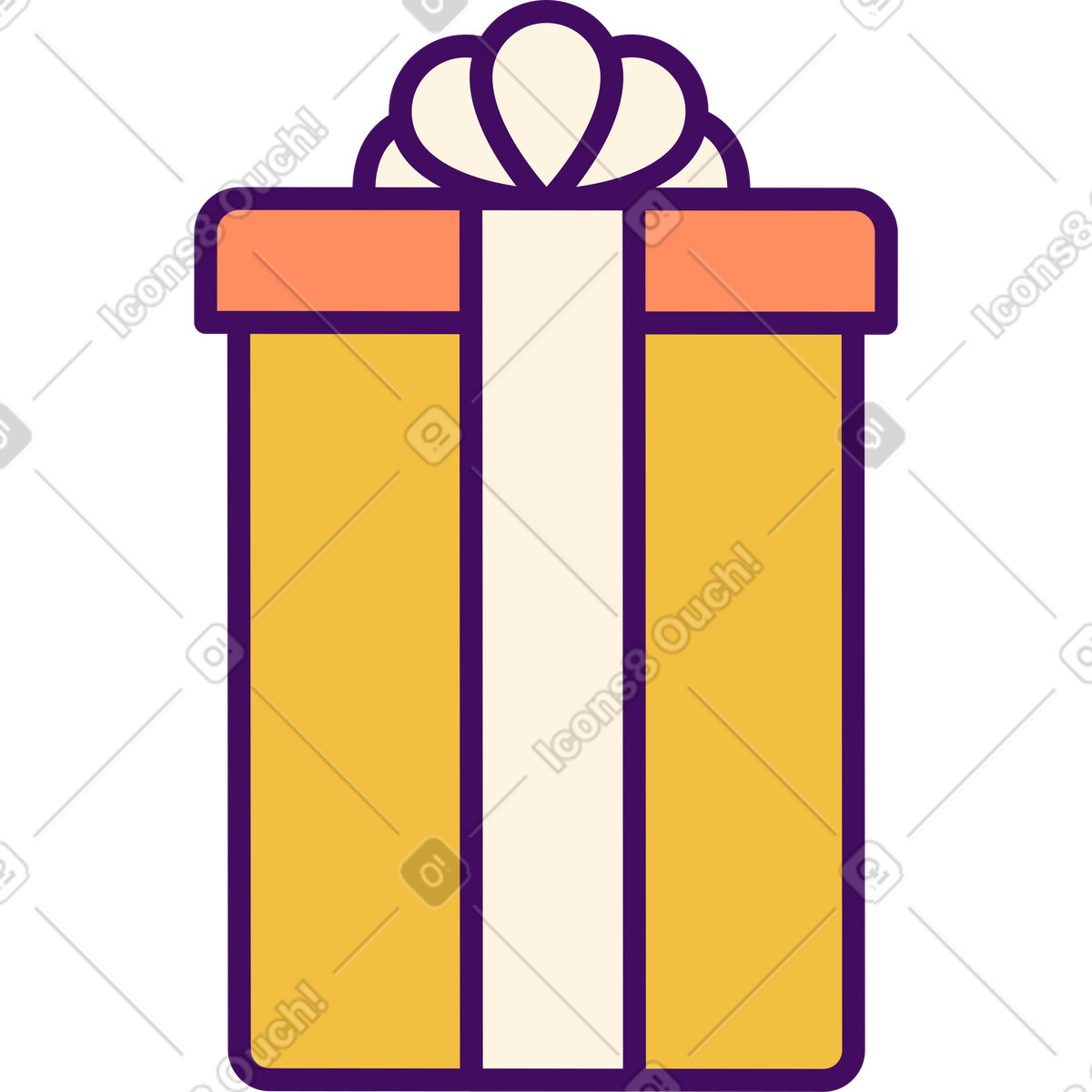 Ilustración Caja de regalo en estilo Simplistic a descargar en PNG y SVG