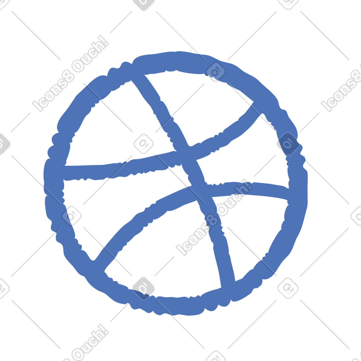 Ilustração de Logotipo drible em no estilo Bermuda para baixar em PNG, SVG