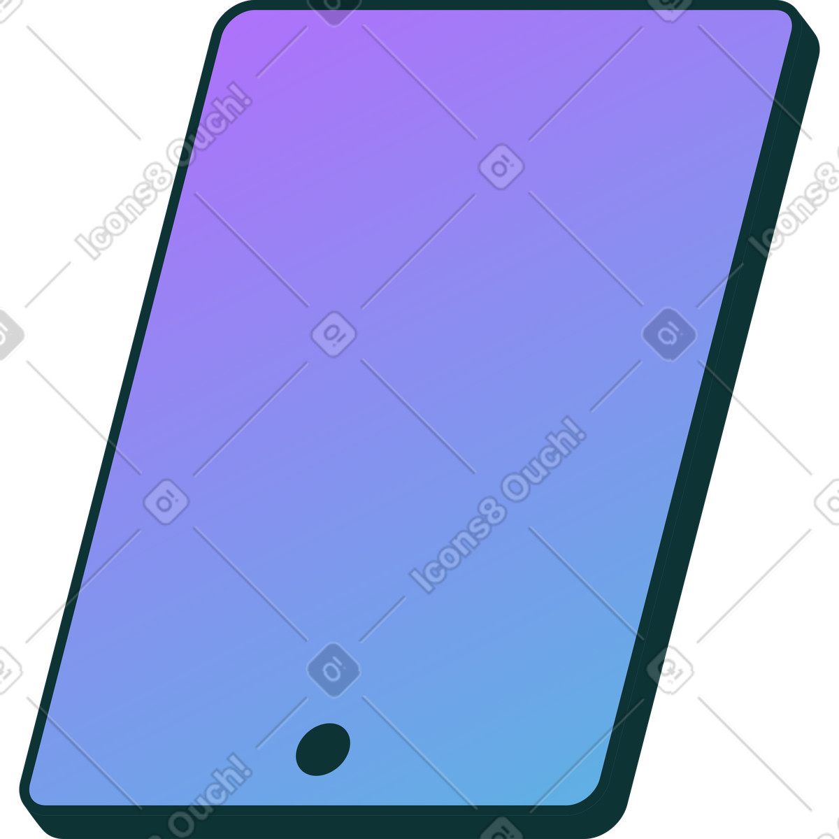 Illustration Tablette dans le style Florid à télécharger aux formats PNG, SVG
