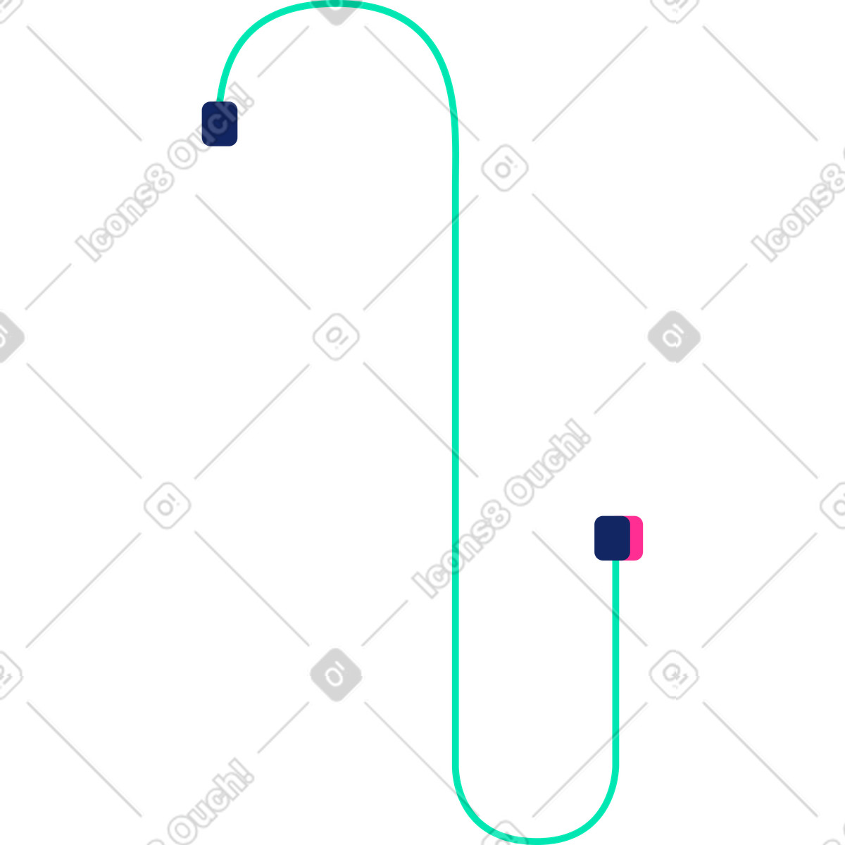 Ilustración Cable en estilo Cyborg a descargar en PNG y SVG